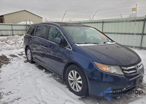 2014 Honda Odyssey Exl z USA, uszkodzony, nr VIN 5FNRL5H65EB061440